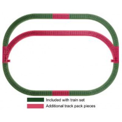 Lionel Trains Outer Passing Loop FasTrack Add-On Pack   554490442